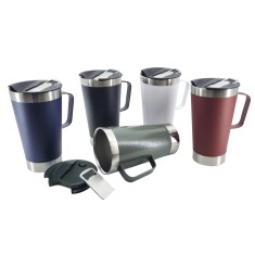 Caneca Térmica Inox Com Abridor 500Ml Personalizada