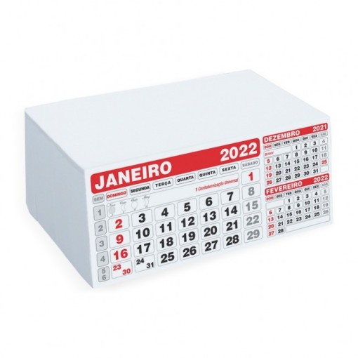 Folhinha Calendário 2022 Para Brinde Personalizado