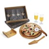 Kit Para Pizza Em Bambu Com Acessórios com Logo