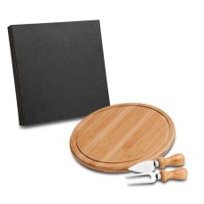 Kit para Queijo Em Bambu / Inox Personalizado